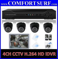 4 Channel CCTV H.264 Full D1 Network HD Video DVR Real Time Monitoring